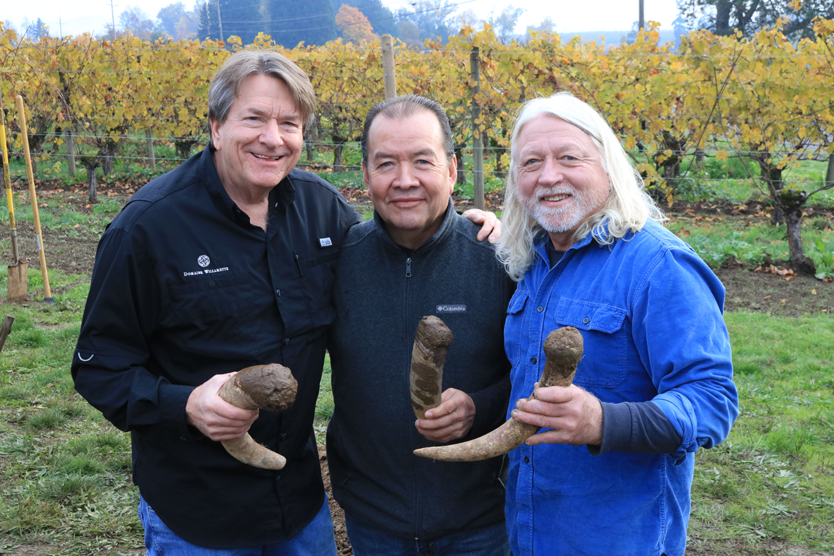 Founder & CEO, Jim Bernau, Vineyard Manager, Efren Loeza & Director of Winemaking & Vineyards Terry Culton