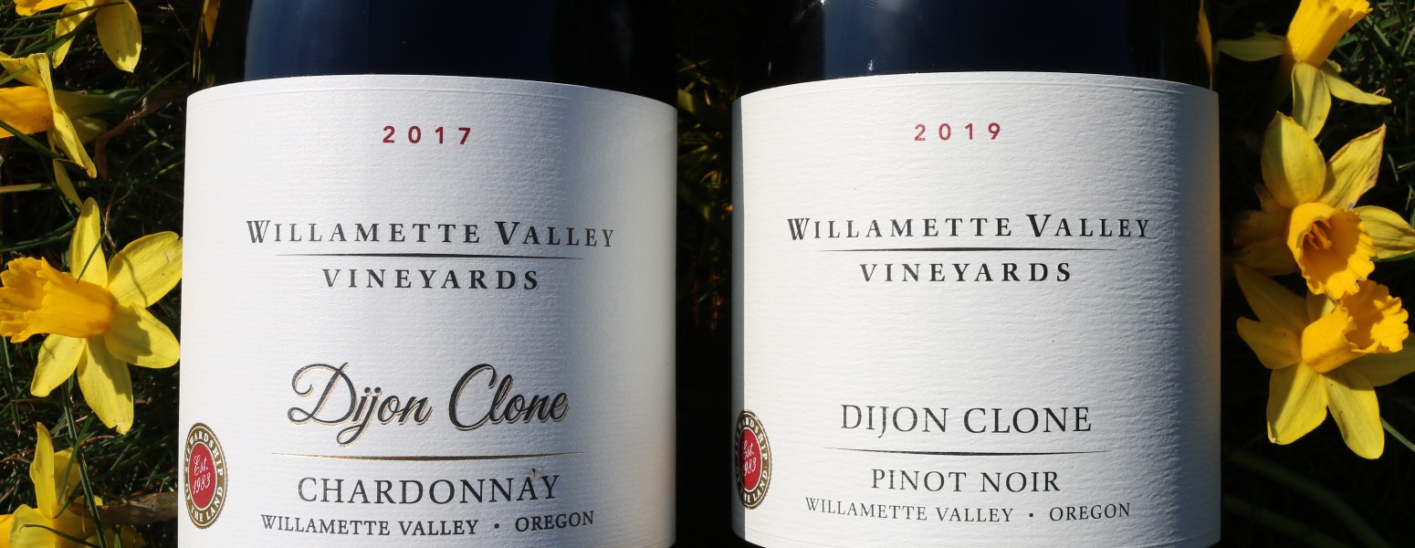 Dijon Clone Pinot Noir and Chardonnay to be featured in a Mother's Day virtual tasting.