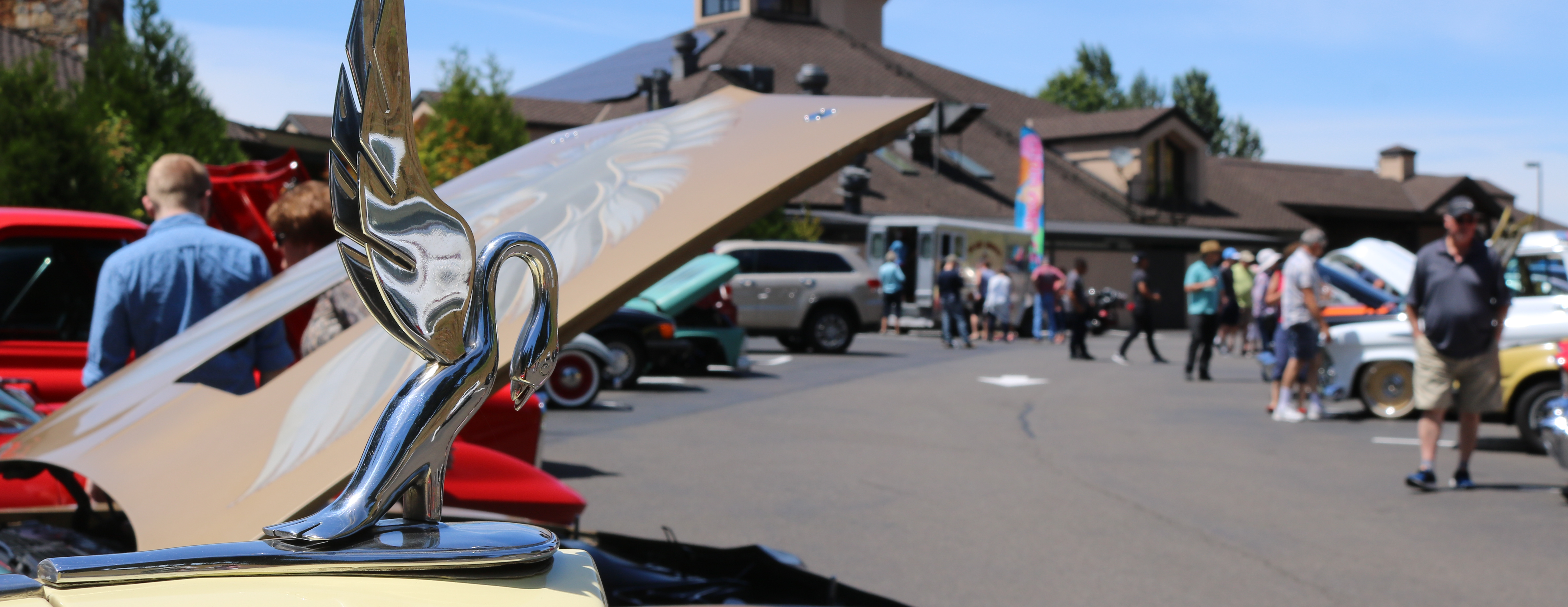 Refurbished cars in a line for Father's Day Events