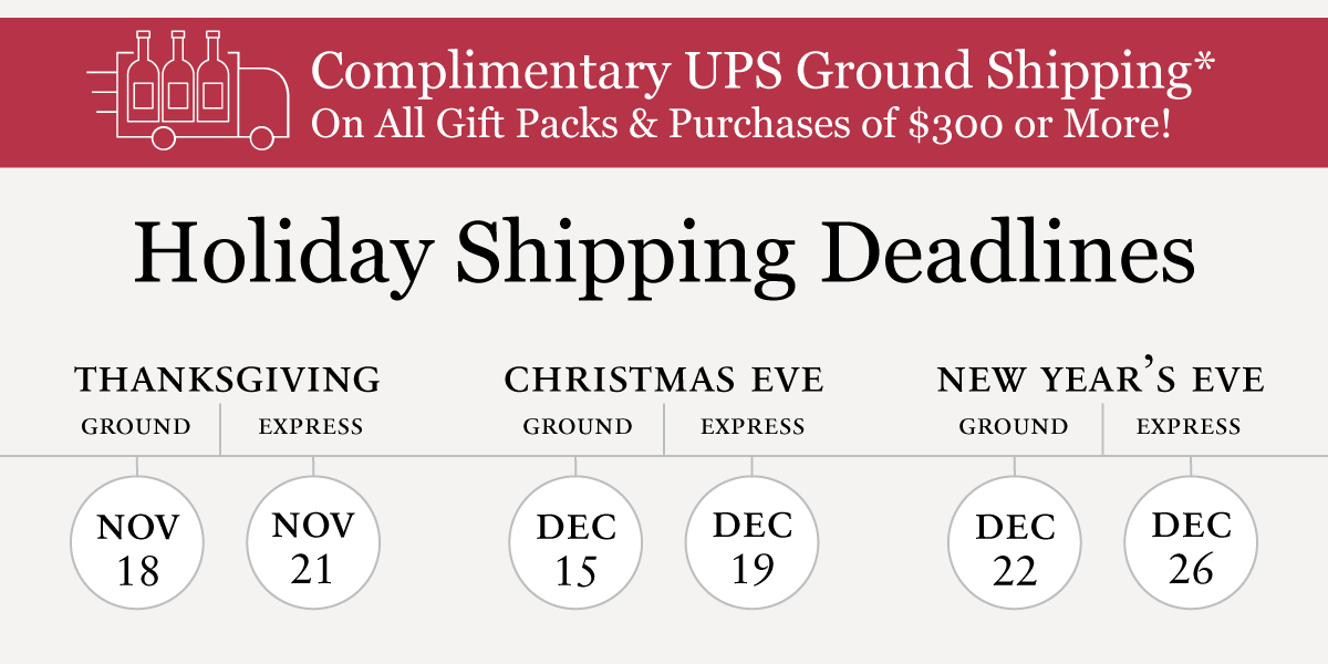 205 Holiday Shipping shipping deadlines
