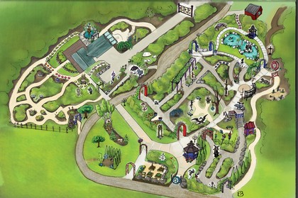 An illustration of Betty O'Brien's garden