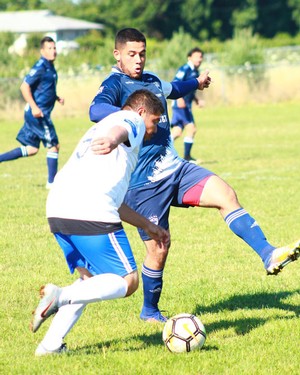 Jose playing soccer