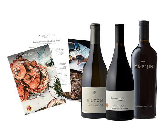 Founders Collection - Three wines and three recipe cards containing recipe's to pair with designed by Executive Winery Chef DJ MacIntyre