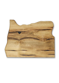 Oregon Shaped Myrtlewood Cutting Board