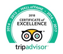 2018 Trip Advisor Hall of Fame award
