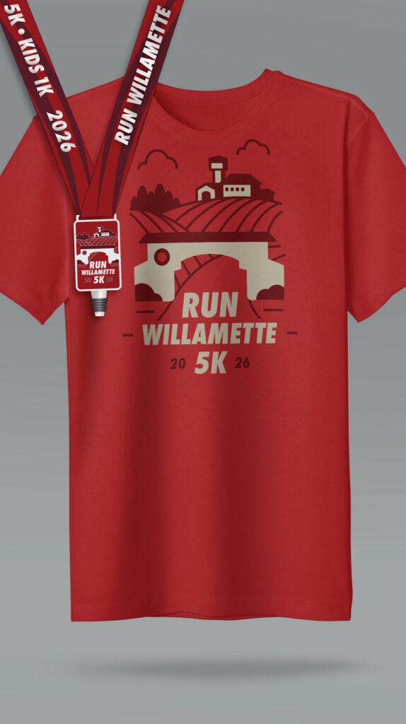 Run Willamette Medal & Shirt